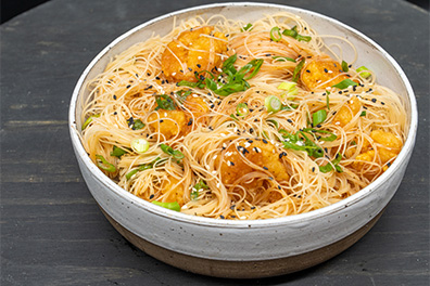 Noodle dish crafted for Asian delivery near Barclay-Kingston, Cherry Hill, NJ.