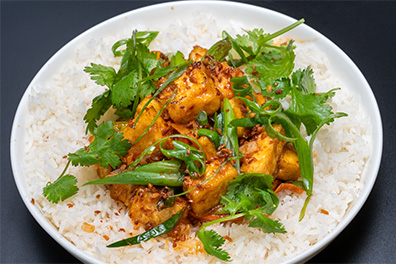 Kimchi Tofu crafted for Asian restaurant delivery services near Moorestown.