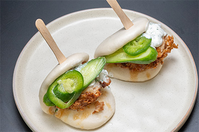 Bao Buns made for Lawnside Asian food take out.