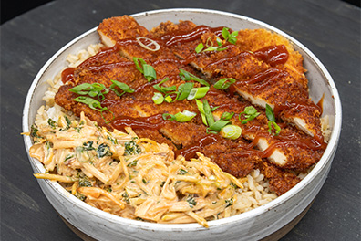 Rice dish with chicken and noodles served at our Asian restaurant near Gibbsboro, New Jersey.