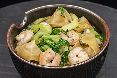 Shrimp bowl made for patron at our Asian food restaurant near Pennsauken.